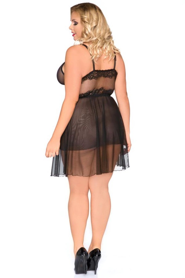 Schwarzes Chemise Sb/1010 Sexy Base Kollektion By Andalea kaufen | Fesselliebe