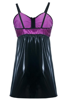 Schwarz/Lila Chemise Sb/1017 Sexy Base Kollektion By Andalea kaufen | Fesselliebe