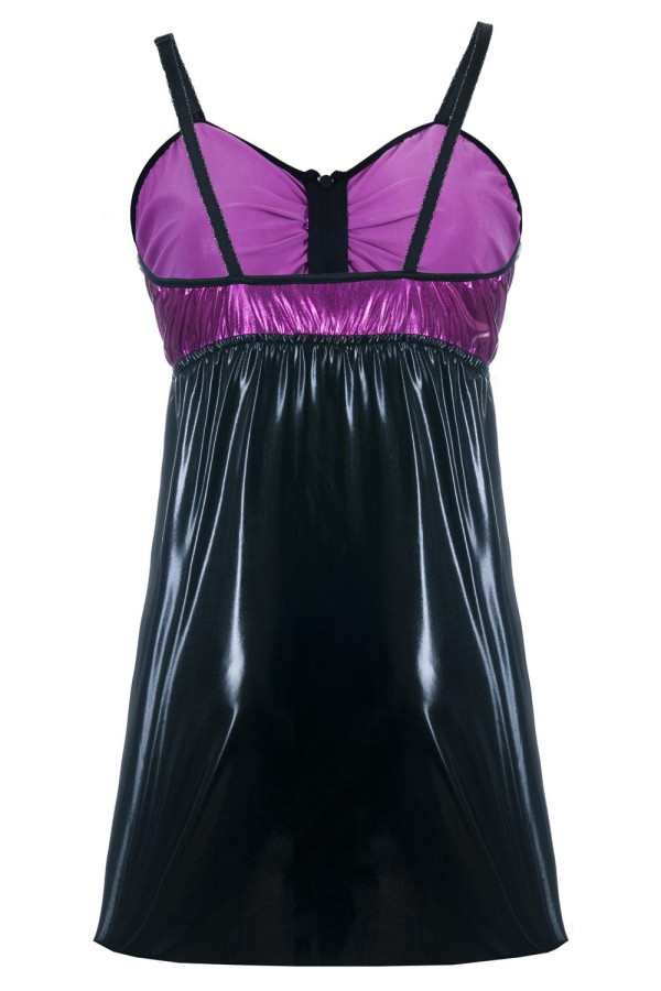 Schwarz/Lila Chemise Sb/1017 Sexy Base Kollektion By Andalea kaufen | Fesselliebe