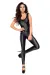 Schwarzes Wetlook Catsuit Doris von Meseduce