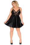 Schwarzes Wetlook Babydoll Z/5001 von Andalea kaufen - Fesselliebe