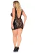 Schwarzes Wetlook Chemise Z/5003 von Andalea