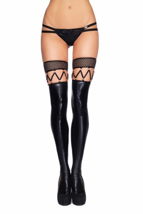Schwarze Straps-Strümpfe Marica von 7-Heaven kaufen | Fesselliebe