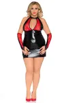 Schwarz/Rotes Chemise Z/5009 von Andalea kaufen - Fesselliebe