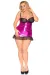 Pinkes Wetlook Chemise Z/5014 von Andalea