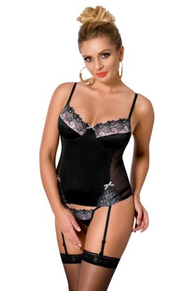 Schwarzes Strapshemd Brasiliana von Passion Plus Size kaufen | Fesselliebe