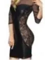 Schwarzes Wetlook-Kleid Arica von 7-Heaven kaufen - Fesselliebe