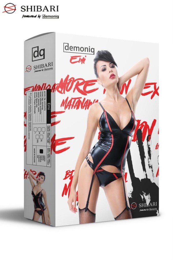 Schwarzes Gorset Emi von Demoniq Shibari Collection kaufen | Fesselliebe