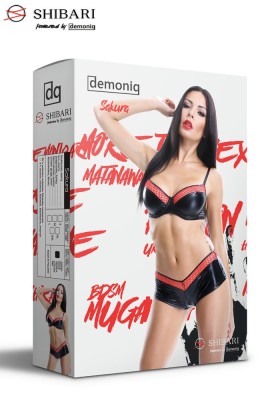 Schwarzes Set Sakura von Demoniq Shibari Collection kaufen | Fesselliebe