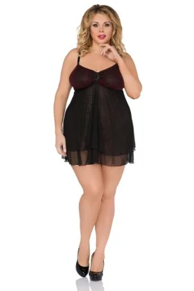 Schwarzes Chemise Sb/1020 von Andalea kaufen - Fesselliebe