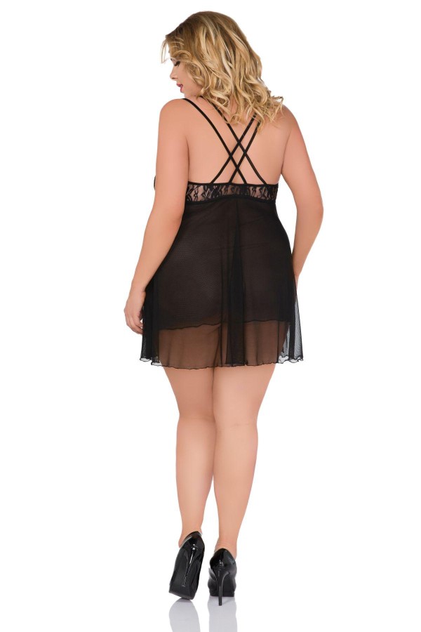 Schwarzes Chemise Sb/1027 von Andalea kaufen | Fesselliebe