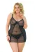 Schwarzes Chemise Laura 1858 von Softline Plus Size