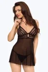 Schwarzes Chemise 1823 von Softline Romantic kaufen - Fesselliebe