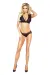 Schwarzes Expression Tendresse Set von Provocative Gold Lingerie