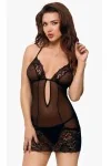 Schwarzes Chemise 1821 von Softline Romantic kaufen - Fesselliebe