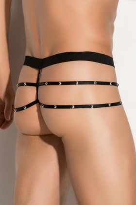 Aron Multistrap Jock G String Schwarz von Meseduce kaufen | Fesselliebe