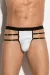 Aron Multistrap Jock G String Weiß von Meseduce