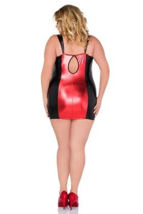 Schwarz/Rotes Chemise Z/5031 von Andalea kaufen - Fesselliebe