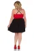 Schwarz/Rotes Chemise Z/5036 von Andalea