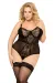 Schwarzer Amelia Body 1857 von Softline Plus Size