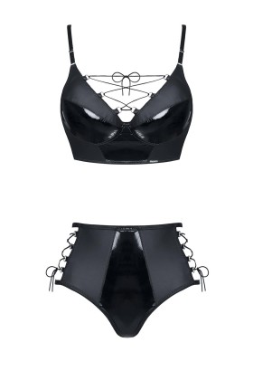 Schwarzes Set Jessica von Demoniq Hard Candy Collection kaufen | Fesselliebe