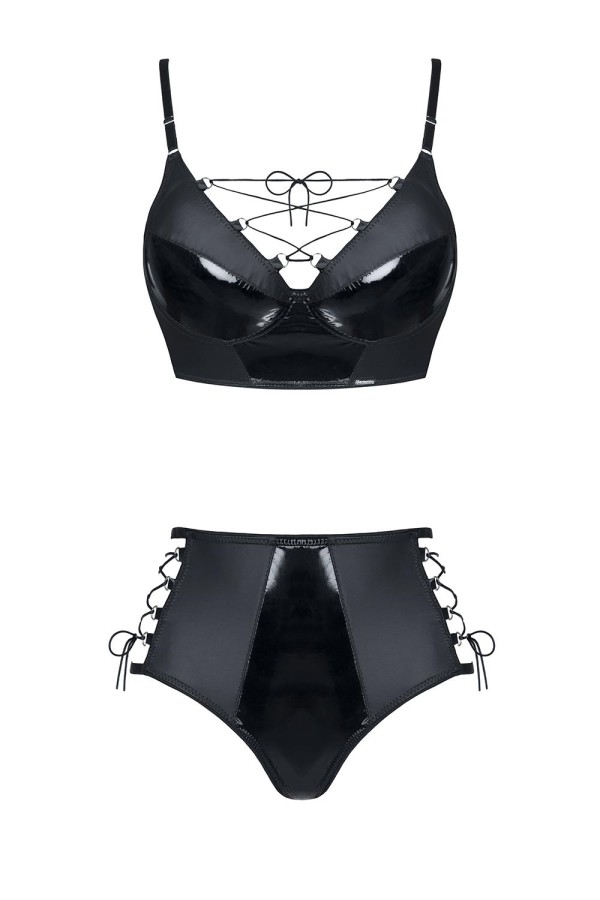 Schwarzes Set Jessica von Demoniq Hard Candy Collection kaufen | Fesselliebe