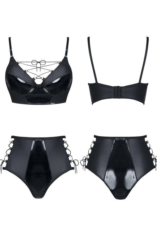 Schwarzes Set Jessica von Demoniq Hard Candy Collection kaufen | Fesselliebe