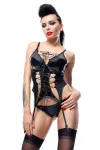 Schwarzes Gorset Ruth von Demoniq Hard Candy Collection kaufen - Fesselliebe