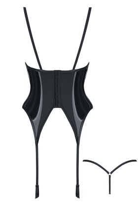 Schwarzes Gorset Ruth von Demoniq Hard Candy Collection kaufen | Fesselliebe