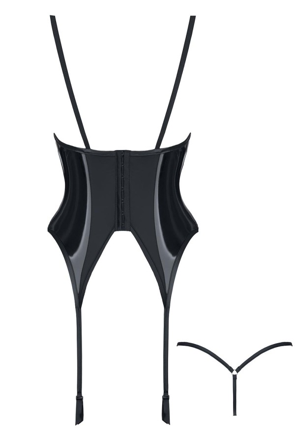Schwarzes Gorset Ruth von Demoniq Hard Candy Collection kaufen | Fesselliebe