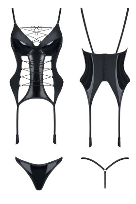 Schwarzes Gorset Ruth von Demoniq Hard Candy Collection kaufen | Fesselliebe