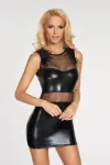 Schwarzes Wetlook-Kleid Moche von 7-Heaven kaufen - Fesselliebe