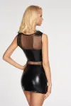 Schwarzes Wetlook-Kleid Moche von 7-Heaven kaufen - Fesselliebe