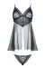 Schwarzes Babydoll Clotilde von Demoniq Look At Me Collection