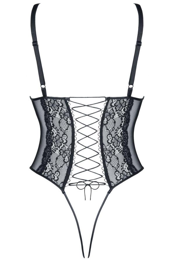 Schwarzer Ouvert Body Margot von Demoniq Look At Me Collection kaufen | Fesselliebe