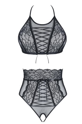 Schwarzes Set Mireille von Demoniq Look At Me Collection kaufen | Fesselliebe