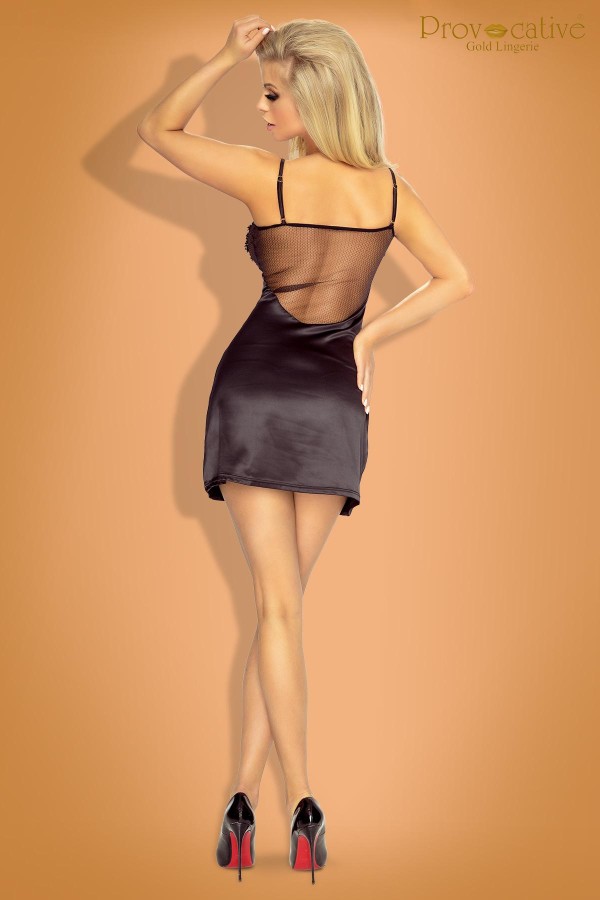 Schwarzes Splendeur Nacre Chemise von Provocative Gold Lingerie kaufen | Fesselliebe