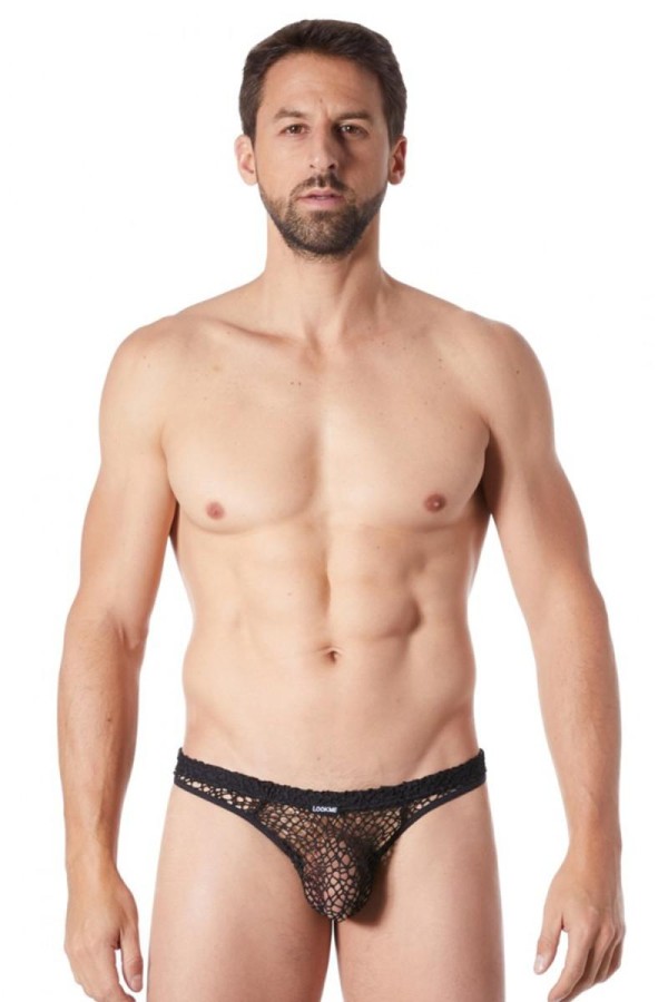 Schwarzer Herren Netz-String Fetish 810-57 von Look Me kaufen | Fesselliebe