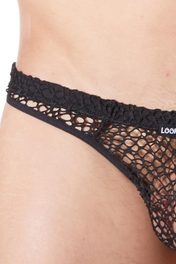 Schwarzer Herren Netz-String Fetish 810-57 von Look Me kaufen | Fesselliebe