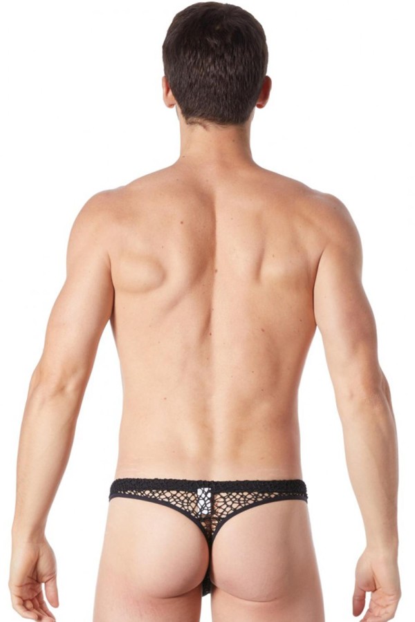 Schwarzer Herren Netz-String Fetish 810-57 von Look Me kaufen | Fesselliebe