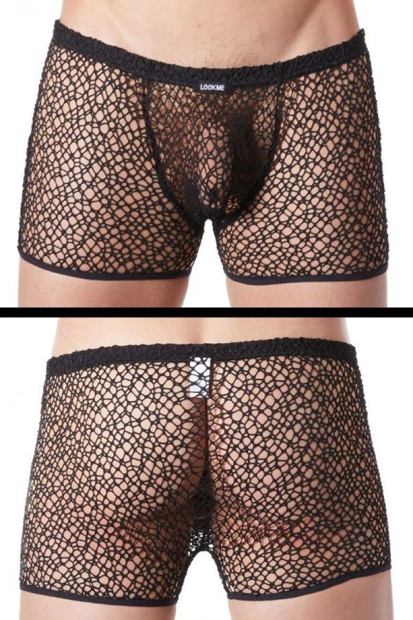 Schwarze Netz Boxer Short Fetish 810-67 von Look Me kaufen | Fesselliebe
