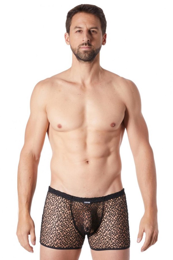 Schwarze Netz Boxer Short Fetish 810-67 von Look Me kaufen | Fesselliebe