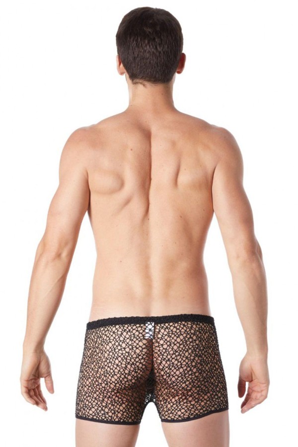 Schwarze Netz Boxer Short Fetish 810-67 von Look Me kaufen | Fesselliebe