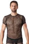 Schwarzes Netz T-Shirt Fetish 810-77 von Look Me kaufen - Fesselliebe