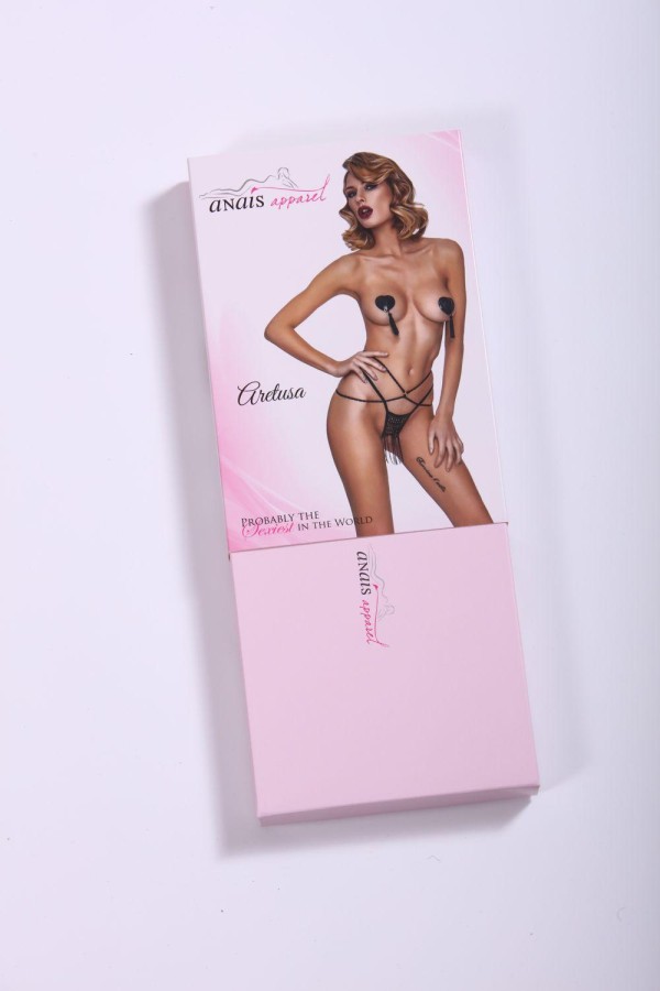 Schwarzer String Ouvert Aretusa von Anais Apparel Luxury Lingerie kaufen | Fesselliebe