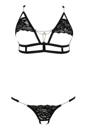 Schwarzes Set Kyane von Anais Apparel Luxury Lingerie kaufen | Fesselliebe