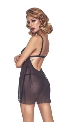 Schwarzes Chemise Maya von Anais Apparel Luxury Lingerie