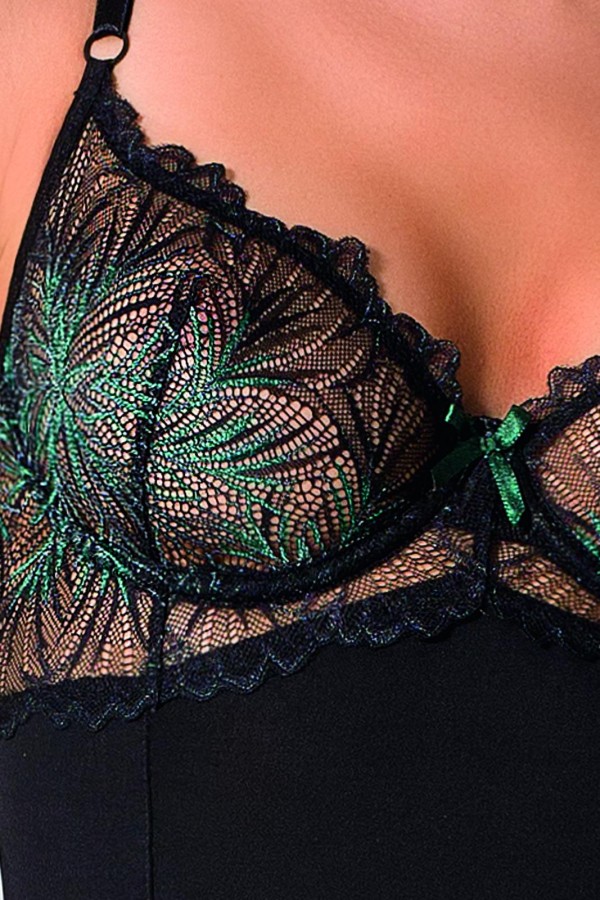Schwarzes Corset Floris von Passion kaufen | Fesselliebe