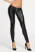 Schwarze Wetlook Leggings Valera von 7-Heaven