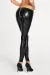 Schwarze Wetlook Leggings Valera von 7-Heaven